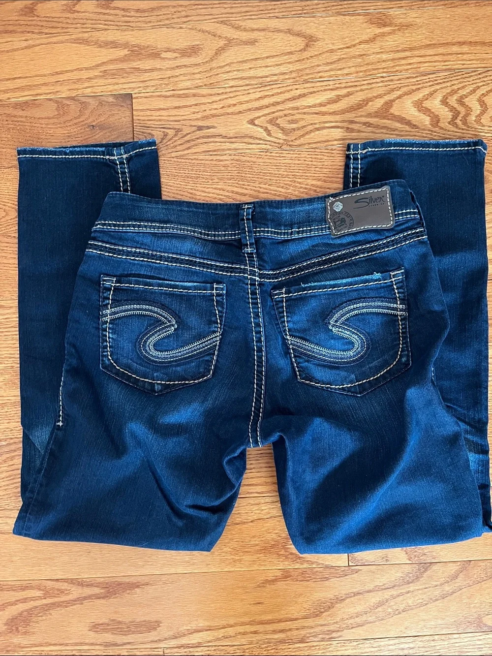 Silver Jeans Skinny Dark Blue Stretch Denim - Picture 3 of 15
